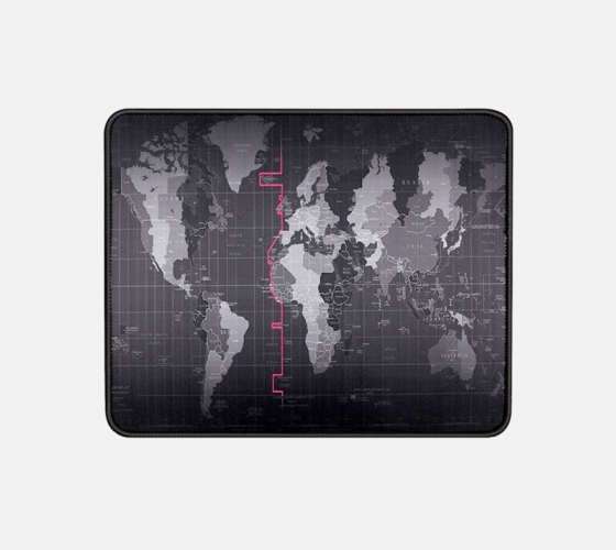 Large World Map Mouse Pad